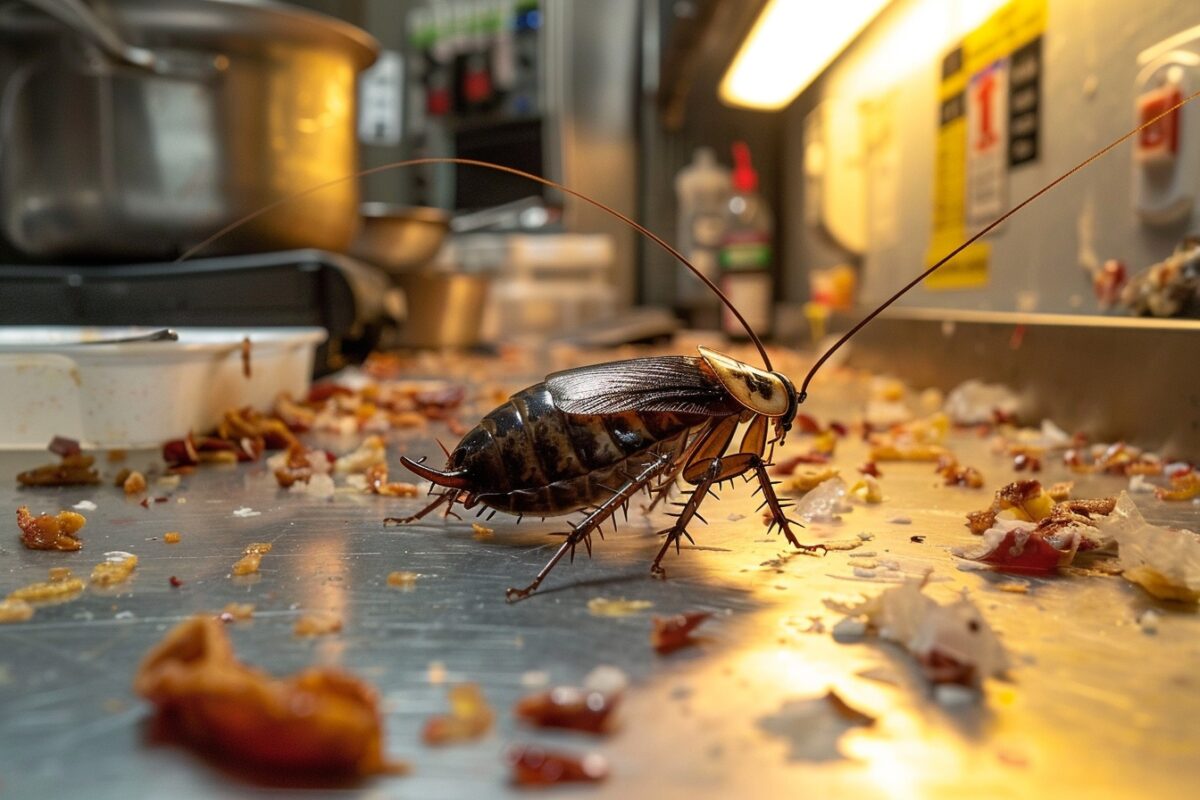 Comment les cafards peuvent-ils contaminer les denrées alimentaires?