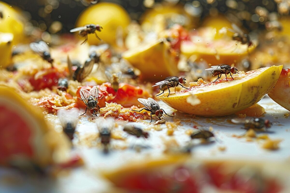 Quels sont les signes d'une infestation de mouches dans une cuisine?